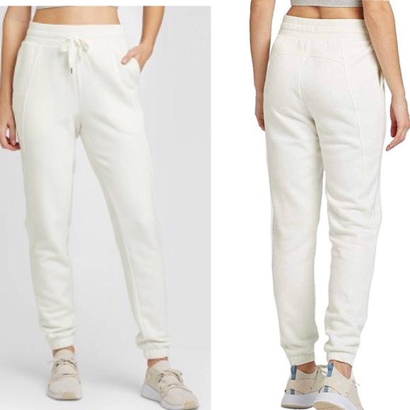 mid rise fleece joggers